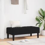 vidaXL banca cu perna Negru 113 x 57 x 39 cm Catifea GartenMobel Dekor (42001953)