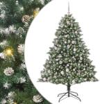 vidaXL Brad de Craciun artificial Verde 180 cm PVC si Plastic si Otel GartenMobel Dekor (3395235)