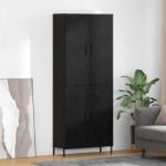 vidaXL Bufet Pe perete Stejar Negru 69, 5 x 34 x 180 cm Lemn compozit GartenMobel Dekor (3416130) Comoda