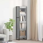 vidaXL Dulap pentru carti Gri Sonoma 80 x 30 x 155 cm Lemn compozit GartenMobel Dekor (886375) Biblioteca