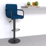 vidaXL Scaun de bar, albastru, catifea GartenMobel Dekor (334652)