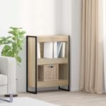 vidaXL Dulap pentru carti Sonoma 80 x 30 x 155 cm Lemn compozit GartenMobel Dekor (886385) Biblioteca