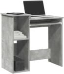 vidaXL Birou cu rafturi, gri beton, 84x40x78 cm, PAL GartenMobel Dekor (860448)