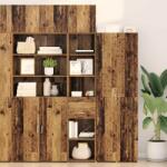 vidaXL Bufet cu sertar Lemn Vechi 40 x 42, 5 x 185 cm Lemn compozit GartenMobel Dekor (3402635) Comoda