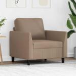 vidaXL Canapea de o persoana, cappuccino, 60 cm, piele ecologica GartenMobel Dekor (359327) Canapea
