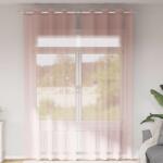 vidaXL Perdele Voile cu Oelii 2 buc Roz deschis 140x260 cm GartenMobel Dekor (4102087)