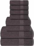 vidaXL Set prosoape 8 piese Antracit 360 g/m2 100% bumbac GartenMobel Dekor (137062) Prosop