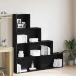 vidaXL Dulap pentru carti Stejar Negru 155 x 24 x 160 cm Lemn compozit GartenMobel Dekor (862441) Biblioteca