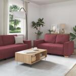 vidaXL Canapea 3 pcs Rosu Vin 220 x 80 x 84 cm Material textil din in GartenMobel Dekor (3324612) Canapea