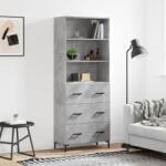 vidaXL Dulap înalt, gri beton, 69, 5x34x180, lemn compozit GartenMobel Dekor (3189385) Comoda