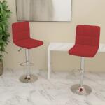 vidaXL Scaune de bar, 2 buc. , rosu vin, material textil GartenMobel Dekor (334247)