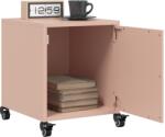 vidaXL Noptiere, 2 buc. , roz, 36x39x43, 5 cm, otel GartenMobel Dekor (846617)