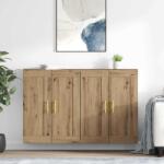 vidaXL Cabinet suspendat 2 pcs Stejar Artizanal 69, 5 x 34 x 90 cm GartenMobel Dekor (3415578) Comoda