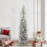 vidaXL Brad de Craciun artificial Verde 240 cm PVC si otel si plastic GartenMobel Dekor (3395049)