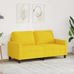 vidaXL Canapea cu 2 locuri, galben deschis, 140 cm, material textil GartenMobel Dekor (359168) Canapea