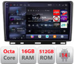 Edotec Navigatie Renault Clio 5 2019+ Edotec QLED 2K 16GB RAM 512GB Android (KIT-clio5+EDT-E809-2K)