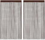 vidaXL Draperii cu franjuri, 2 buc. , 100 x 250 cm, maro GartenMobel Dekor (132410)