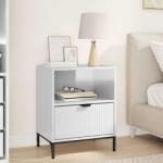 vidaXL Noptiera Alb foarte lucios 49 x 36 x 61 cm Lemn compozit GartenMobel Dekor (883482)