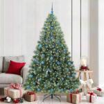 vidaXL Brad de Craciun artificial cu 300 LED Verde 210 cm PE si PVC GartenMobel Dekor (3397868)