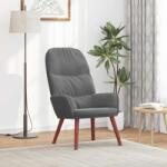 vidaXL Scaun de relaxare, gri închis, catifea GartenMobel Dekor (4102611)