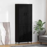 vidaXL Bufet Pe perete Stejar Negru 69, 5 x 34 x 180 cm Lemn compozit GartenMobel Dekor (3416090) Comoda