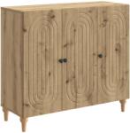 vidaXL Bufet Stejar Artizanal 89 x 34, 5 x 80 cm Lemn prelucrat GartenMobel Dekor (894194) Comoda