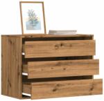 vidaXL Dulap colt sertare stejar artizanal 80x41x58 cm lemn prelucrat GartenMobel Dekor (852860) Comoda