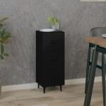 vidaXL Servanta, negru, 34, 5x34x90 cm, lemn compozit GartenMobel Dekor (812349) Comoda