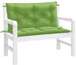 vidaXL Perna banca de gradina, 2 buc. melanj verde, 100x50x7 cm textil GartenMobel Dekor (4002591)