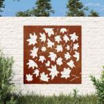 vidaXL Decoratiune perete gradina, 55x55cm, otel corten, frunze artar GartenMobel Dekor (824480)