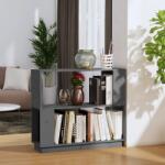 vidaXL Biblioteca/Separator camera, gri, 80x25x70 cm lemn masiv pin GartenMobel Dekor (814051) Biblioteca