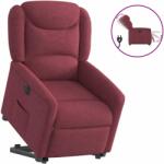 vidaXL Fotoliu electric rabatabil cu ridicare, rosu vin, textil GartenMobel Dekor (3303217)