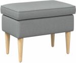 vidaXL Taburet Gri deschis 55 x 35 x 41 cm 100% Polyester GartenMobel Dekor (42029976)