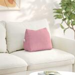 vidaXL Perna pentru spate Roz 45 x 20 x 35 cm Tesatura din corduroy GartenMobel Dekor (42015023)