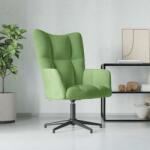 vidaXL Scaun de relaxare, verde deschis, catifea GartenMobel Dekor (328098)