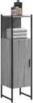 vidaXL Dulap de baie, gri sonoma, 33x33x120, 5 cm, lemn prelucrat GartenMobel Dekor (842469)