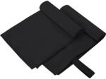 vidaXL Prosoape Sport 2 pcs Negru 50 x 30 cm Poliester si poliamida GartenMobel Dekor (42011457) Prosop