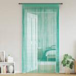 vidaXL Perdele sir 2 buc Turcoaz 100x250 cm GartenMobel Dekor (4102039)