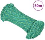 vidaXL Franghie de barca, verde, 5 mm, 50 m, polipropilena GartenMobel Dekor (152704)