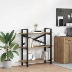 vidaXL Raft pentru carti Stejar Artizanal 100 x 33, 5 x 102 cm GartenMobel Dekor (883951) Biblioteca