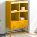 vidaXL Dulap înalt, galben mustar, 68, 5x39x111, 5 cm, otel laminat rece GartenMobel Dekor (846605) Comoda