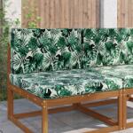 vidaXL Perna pentru canapea de exterior 2 pcs Model cu frunze GartenMobel Dekor (900841)