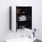 vidaXL Dulap de baie cu oglinda, antracit, 60x15x75 cm, MDF GartenMobel Dekor (331529)