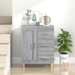 vidaXL Servanta, gri sonoma, 69, 5x34x90 cm, lemn compozit GartenMobel Dekor (817370) Comoda