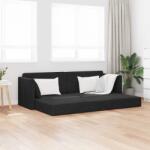 vidaXL Canapea extensibila de podea Negru 213 x 70 x 77 cm Catifea GartenMobel Dekor (4106730) Canapea