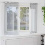vidaXL Cortina din Voile 2 pcs Gri închis 175 x 140 cm Poliester GartenMobel Dekor (4108003)