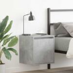 vidaXL Noptiera de perete gri beton 38x34x40 cm GartenMobel Dekor (861235)