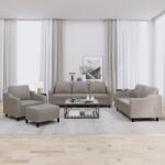vidaXL Set de canapea cu perne, 4 piese, gri taupe, material textil GartenMobel Dekor (3201785) Canapea