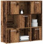 vidaXL Biblioteca, lemn vechi, 90x28x90 cm, lemn prelucrat GartenMobel Dekor (856058) Biblioteca