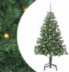 vidaXL Brad de Craciun cu 150 LED cu suport Verde 150 cm PVC GartenMobel Dekor (3396369)